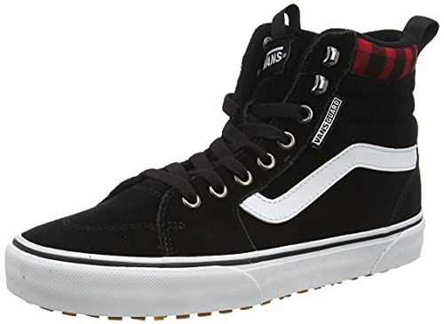 Vans Filmore Hi VansGuard Sneaker para Hombre, (Suede) black/red plaid, 42 EU