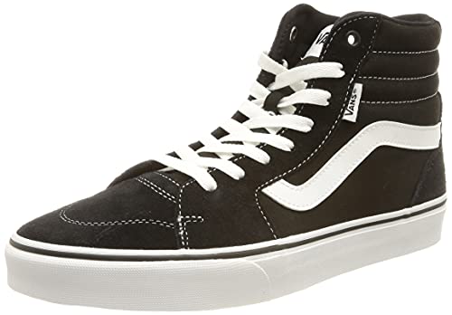 Vans Filmore Hi, Sneaker Hombre, Suede/Canvas Black/White, 40 EU